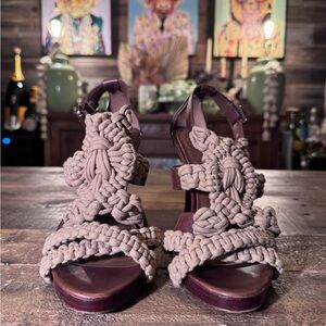 Vintage Tory Burch Macrame Stilettos